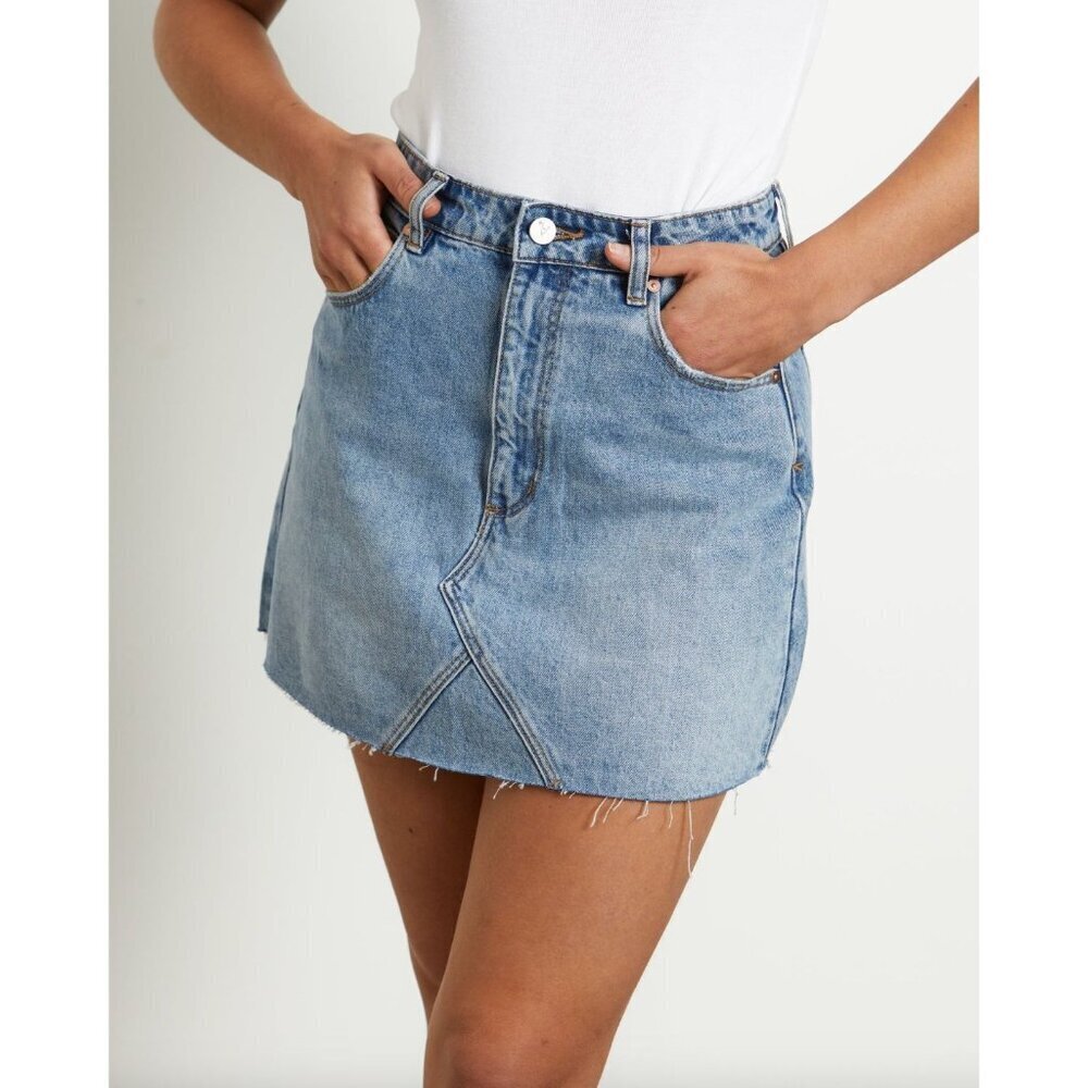 Abrand Aline Savannah Skirt Light Vintage Blue Womens Size 26